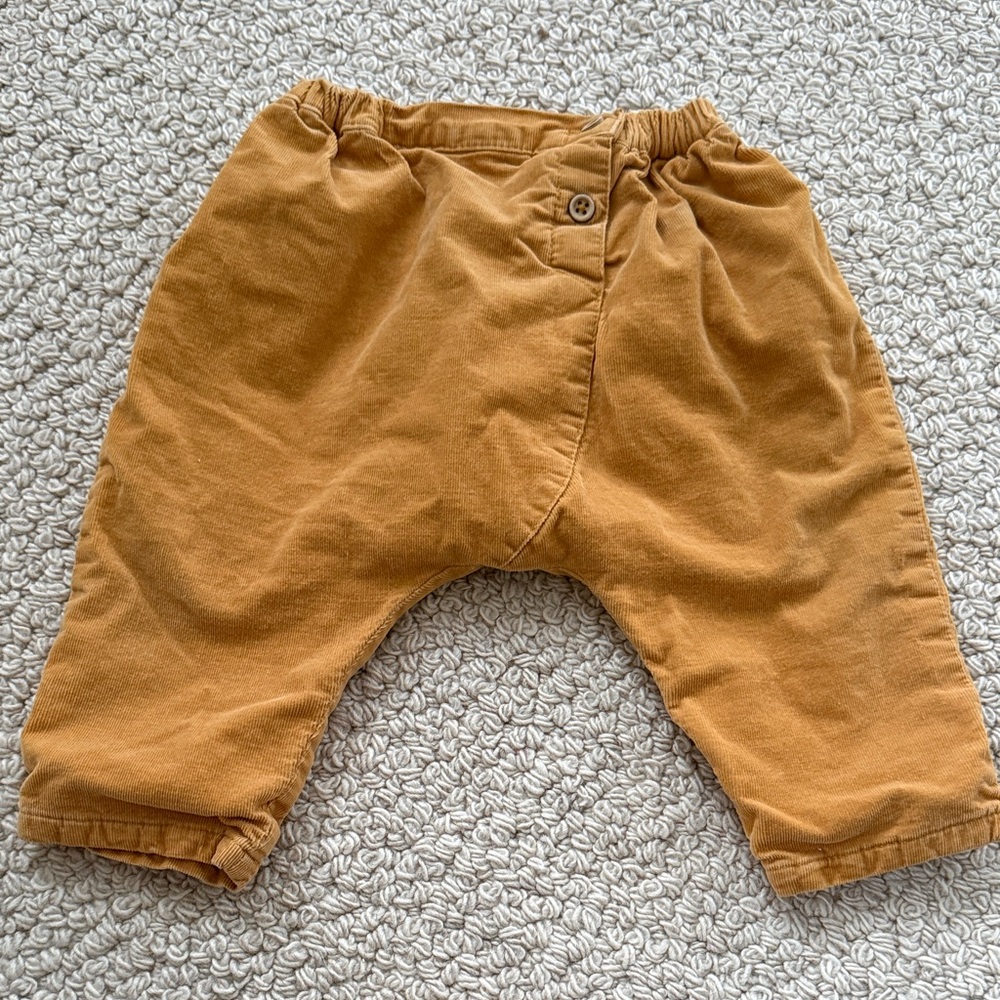 Unbranded Kids Mustard Brown Elastic Waist Bottoms